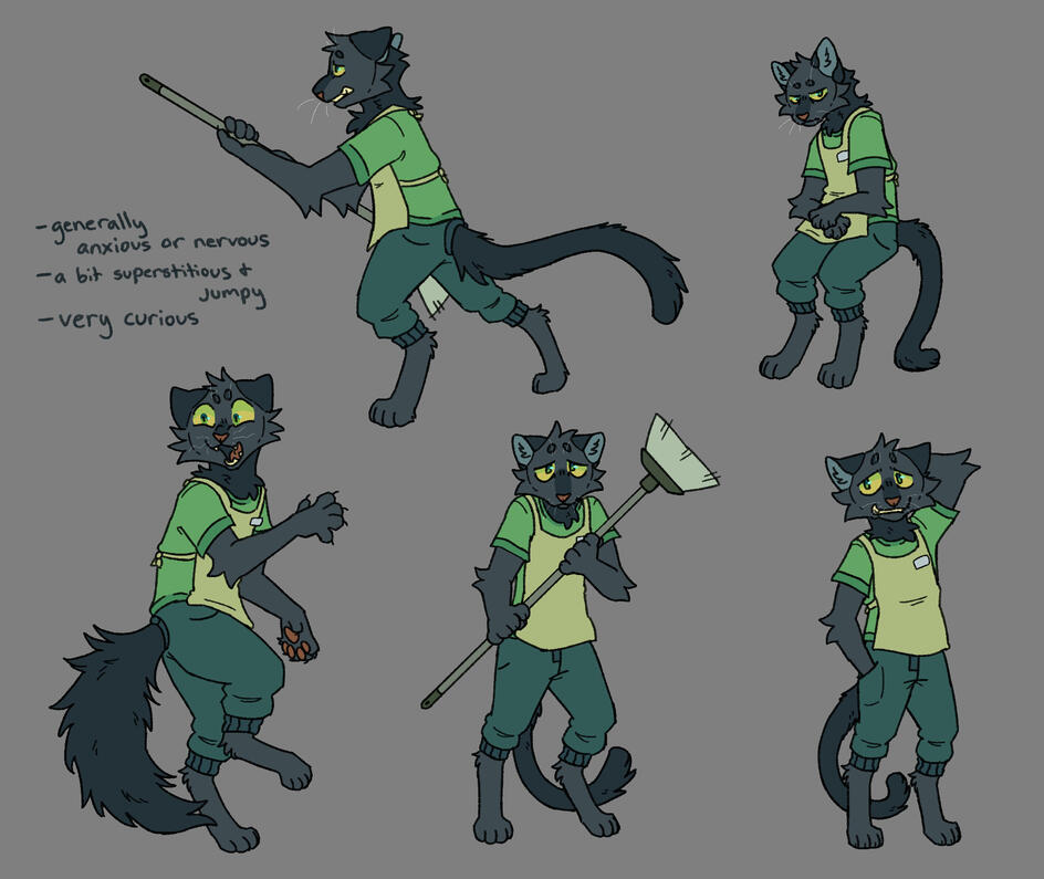 Night Shift - Cat pose exploration