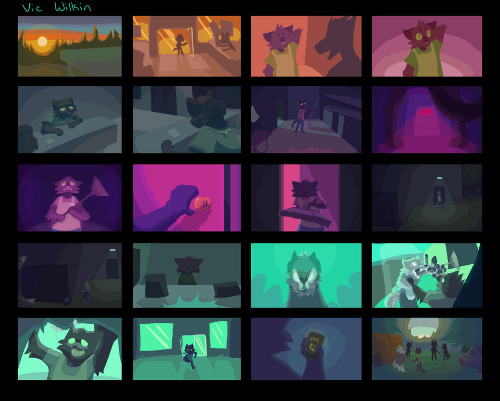 Night Shift - Color Script